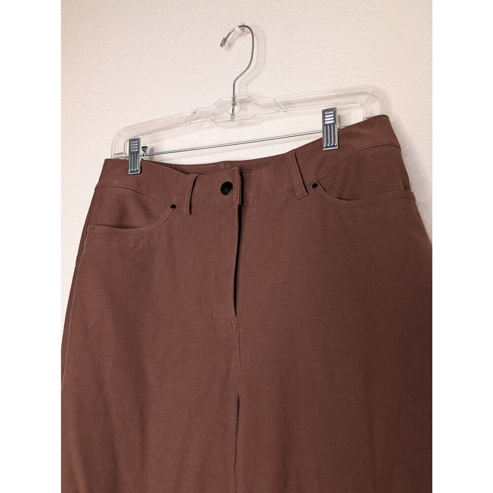 Lululemon On the Fly Women Wide-Leg 7/8 Pant Woven Mocha 29 - Picture 3 of 5